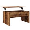 vidaXL Table basse vieux bois 80x50,5x41,5 cm bois d'ing&eacute;nierie