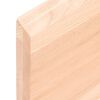 vidaXL Comptoir de salle de bain 140x60x(2-4)cm bois massif non trait&eacute;