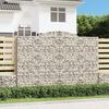vidaXL Paniers à gabions arqués 10 pcs 300x50x200/220 cm Fer galvanisé