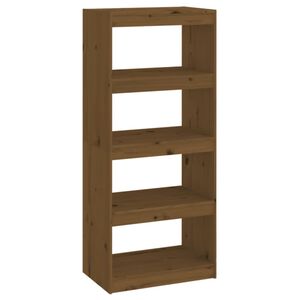 vidaXL Biblioth&egrave;que/S&eacute;parateur de pi&egrave;ce Marron miel 60x30x135,5 cm Pin