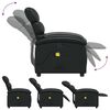 vidaXL Fauteuil de massage inclinable Noir Similicuir