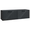 vidaXL Meuble TV mural Noir 98 x 31 x 30 cm Bois d'ing&eacute;nierie