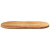 vidaXL Dessus de table 120x60x4 cm bois de ch&ecirc;ne massif ovale