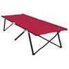 vidaXL Lit de camping pliant Rouge 206 x 76 x 74 cm Tissu Oxford