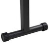 vidaXL Banc de poids pliable Noir 109 x 29 x 42 cm Acier