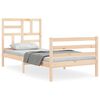 vidaXL Cadre de lit sans matelas 100x200 cm bois massif