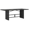 vidaXL Ensemble de salle &agrave; manger pour jardin 9 pcs Noir polyrotin