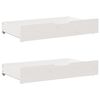 vidaXL Cadre de lit sans matelas blanc 200x200 cm bois massif de pin