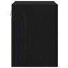 vidaXL Armoire suspendue avec stockage Ch&ecirc;ne noir 30 x 29,5 x 40 cm