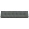 vidaXL Coussin de Dos Gris fonc&eacute; 180 x 24 x 50 cm tissu