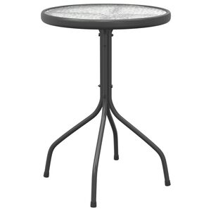 vidaXL Table de jardin &Oslash;50x71 cm Acier Anthracite
