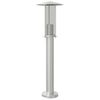 vidaXL Lampadaire d'ext&eacute;rieur argent&eacute; 60 cm acier inoxydable