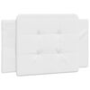 vidaXL Cadre de lit sans matelas Zadar blanc 90x200 cm similicuir