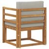 vidaXL Canap&eacute; d&rsquo;ext&eacute;rieur Bois d'acacia massif et polyester