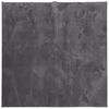 vidaXL Tapis HUARTE &agrave; poils courts doux lavable anthracite 240x240 cm
