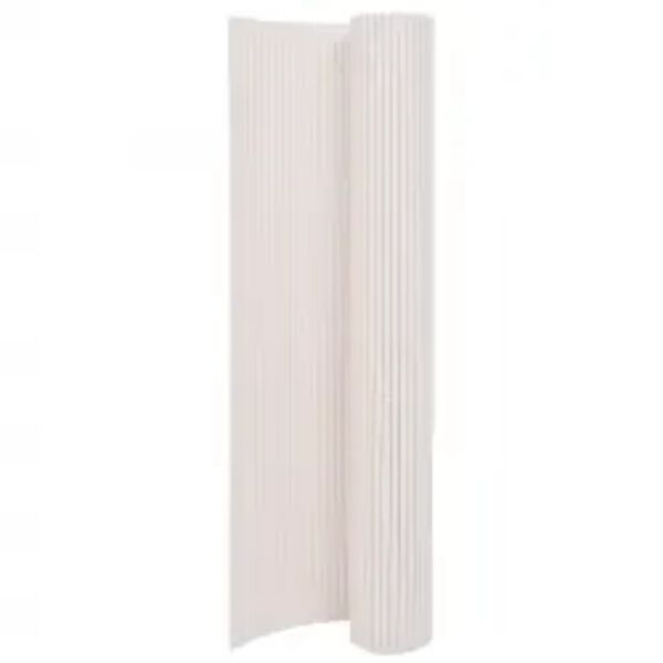 vidaXL Cl&ocirc;ture de jardin double face 110x400 cm Blanc