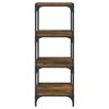 vidaXL Biblioth&egrave;que Ch&ecirc;ne fum&eacute; 40x33x100 cm Bois d'ing&eacute;nierie