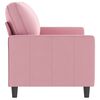 vidaXL Canap&eacute; &agrave; 2 places Rose 140 cm Velours