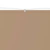 vidaXL Auvent vertical Taupe 100x1000 cm Tissu oxford