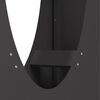 vidaXL Portant de bois chauffage noir 50x23x100 cm