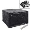 vidaXL Housses de salon de jardin 2 pcs Rotin 8 &oelig;illets 113x113 cm