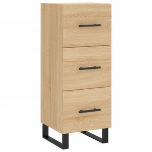 vidaXL Buffet Ch&ecirc;ne sonoma 34,5x34x90 cm Bois d'ing&eacute;nierie