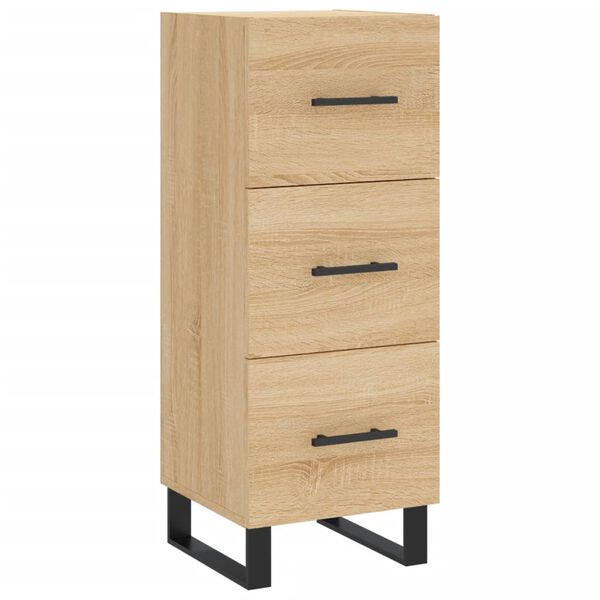 vidaXL Buffet Ch&ecirc;ne sonoma 34,5x34x90 cm Bois d'ing&eacute;nierie