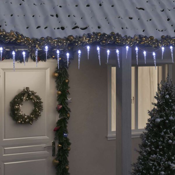 vidaXL Guirlande lumineuse de No&euml;l 200 LED Blanc froid 20 m Acrylique PVC