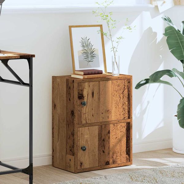 vidaXL Bibliothèque vieux bois 40x24x52 cm bois d'ingénierie