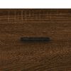 vidaXL Buffet haut Ch&ecirc;ne marron 69,5x34x180 cm Bois d'ing&eacute;nierie