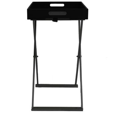 vidaXL Table pliable Noir 48x34x61 cm MDF