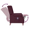 vidaXL Fauteuil de massage inclinable Violet Tissu