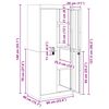 vidaXL Armoire de rangement Jaune moutarde 60 x 40 x 140 cm Acier