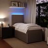 vidaXL Sommier &agrave; lattes de lit et matelas Gris clair 90x190 cm Velours