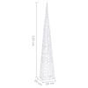 vidaXL Cône lumineux décoratif à LED Acrylique Blanc froid 120 cm
