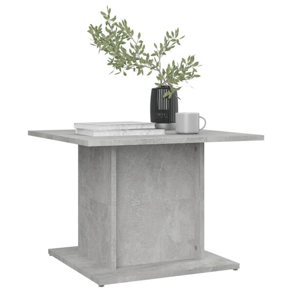 vidaXL Table basse gris b&eacute;ton 55,5x55,5x40 cm bois d'ing&eacute;nierie