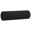vidaXL Coussins décoratifs lot de 2 Noir Ø15x50 cm Tissu