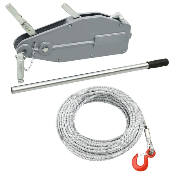 vidaXL Treuil de levage &agrave; c&acirc;ble 800 kg