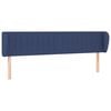 vidaXL T&ecirc;te de lit avec oreilles Bleu 183x23x78/88 cm Tissu