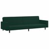 vidaXL Ensemble de canap&eacute;s 2 pcs vert fonc&eacute; velours