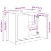 vidaXL Buffets avec tiroir 3 pcs Ch&ecirc;ne artisanal 70 x 35,5 x 67,5 cm