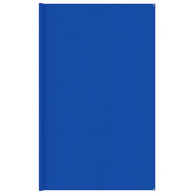 vidaXL Tapis de tente 400x400 cm Bleu PEHD
