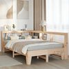 vidaXL Lit biblioth&egrave;que sans matelas 135x190 cm bois de pin massif