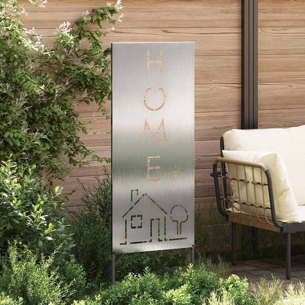 vidaXL &Eacute;cran de confidentialit&eacute; de jardin Fretwork Argent&eacute; 50 x 140 cm