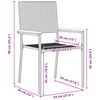 vidaXL Ensemble de salle &agrave; manger pour jardin 7 pcs Noir polyrotin