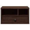vidaXL Support d'imprimante chêne marron 40x32x22,5 cm bois ingénierie