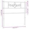 vidaXL T&ecirc;te de lit de remplacement m&eacute;tal noir 100 cm