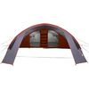 vidaXL Tente tunnel avec toit Gris et orange 700 x 590 x 215 cm