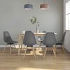 vidaXL Chaises &agrave; manger lot de 6 gris PP