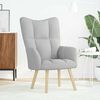 vidaXL Chaise de relaxation gris nuage tissu